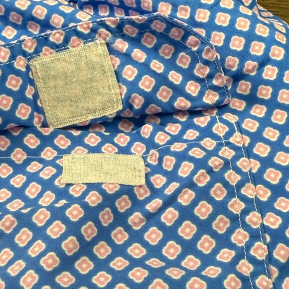 Peter Millar Men's Swim Trunks Blue Printed, Drawstring, Mesh Liner, Summer - Picture 8 of 16